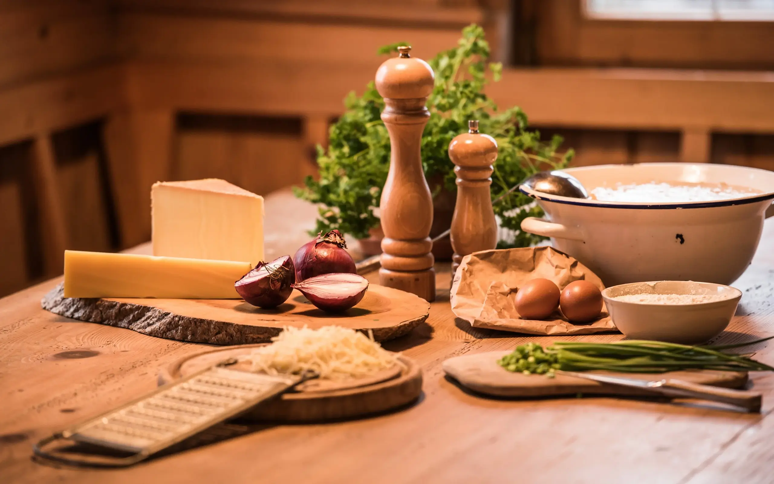 Zutaten für Allgäuer Kässpatzen