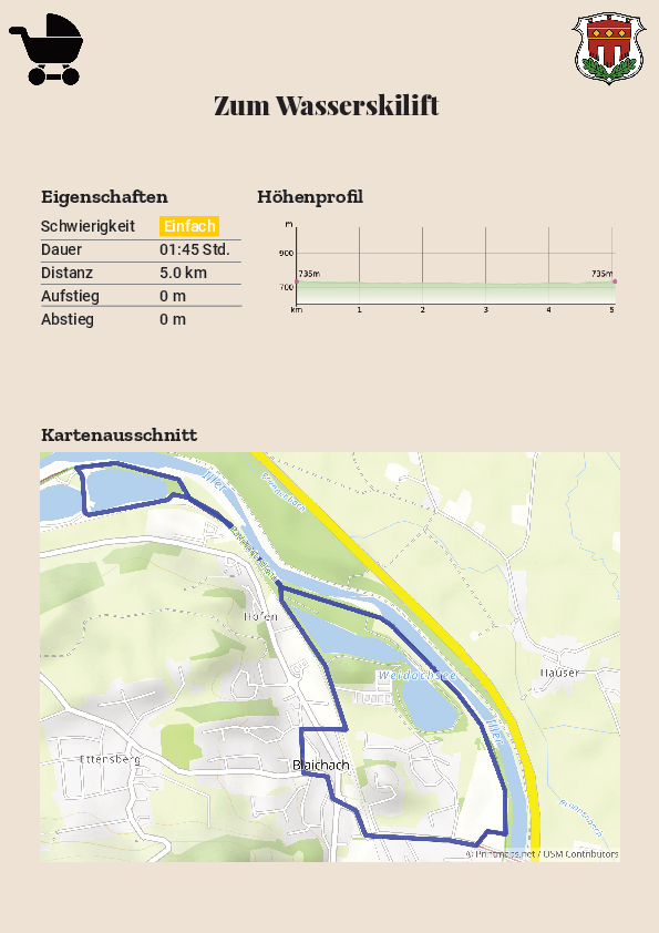 Spaziergang zum Wasserskilift Spaziergang zum Wasserskilift