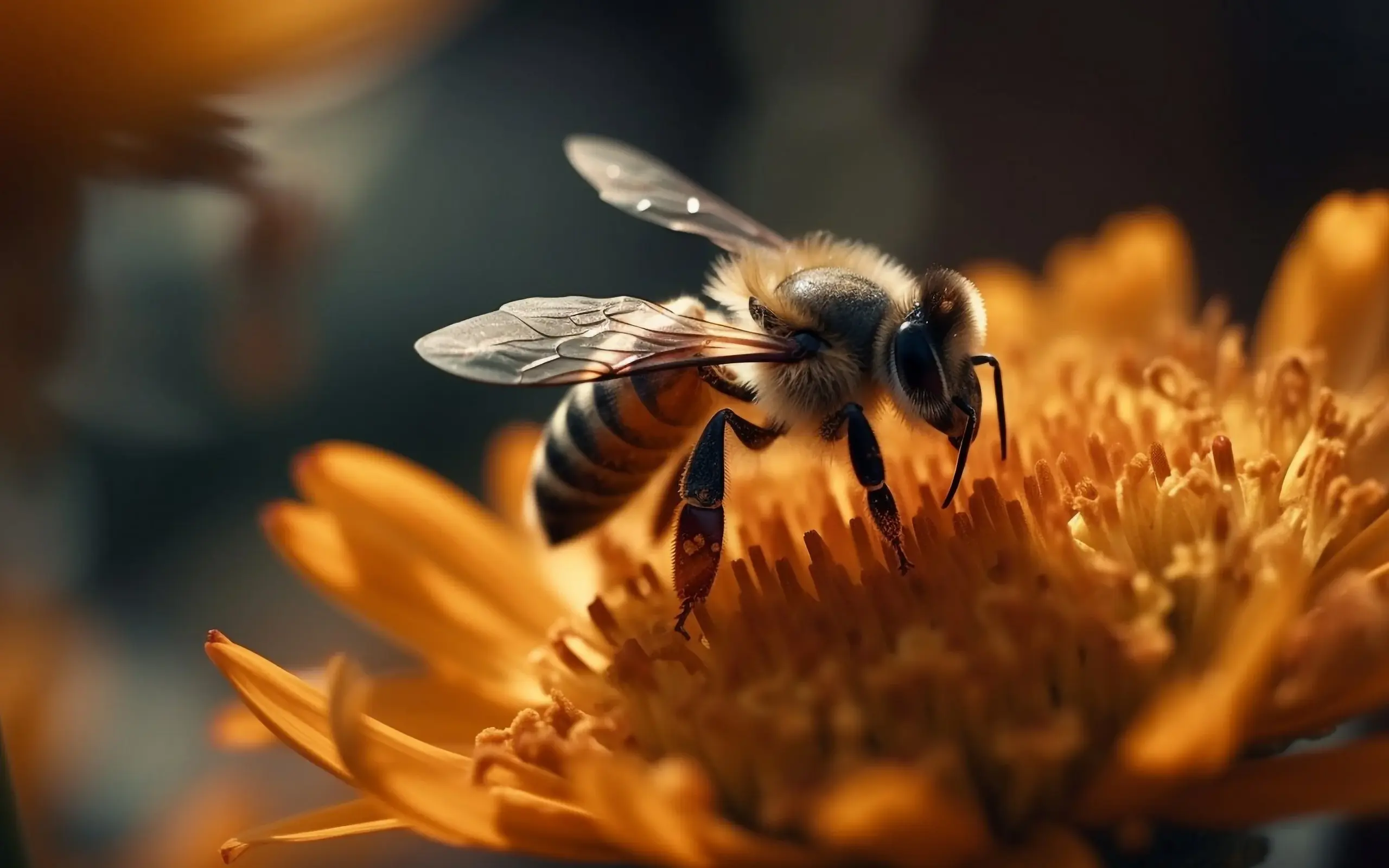 Biene in einer Blüte