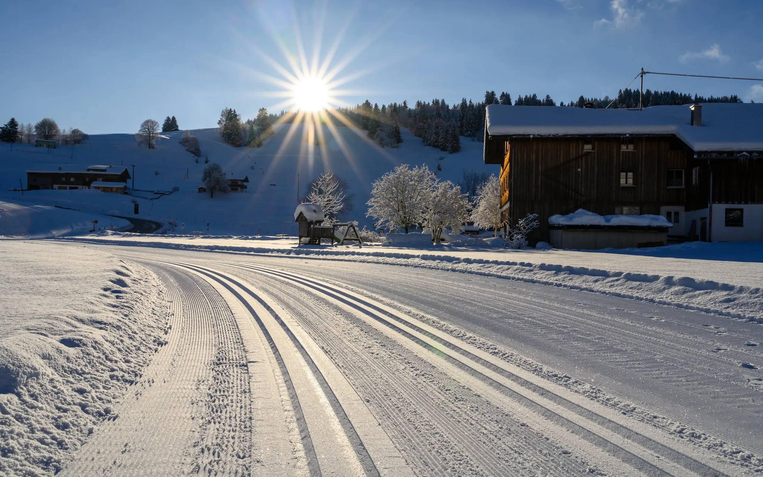 Präparierte Loipe Gunzesried