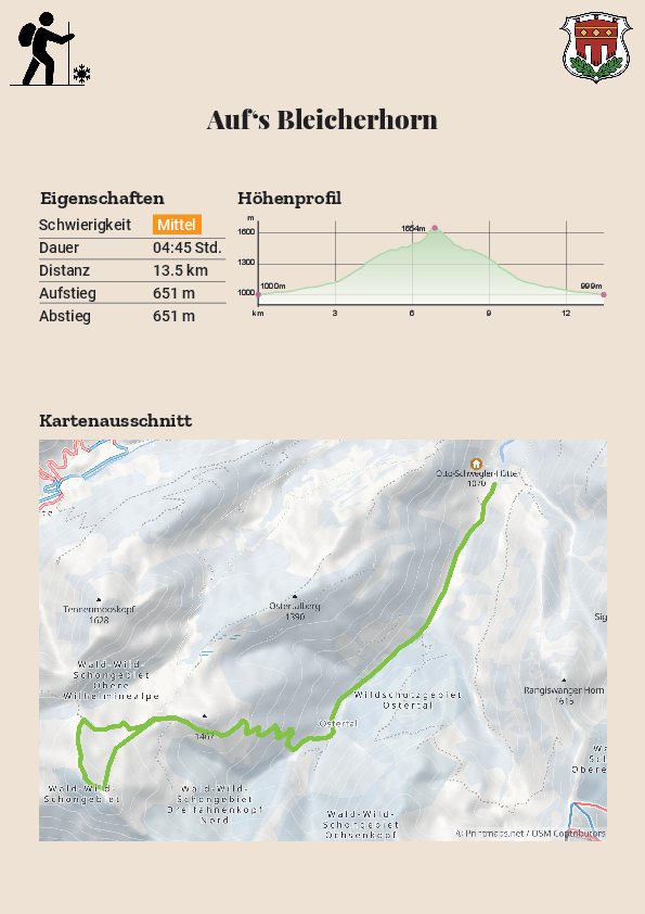 Auf's Bleicherhorn Auf's Bleicherhorn