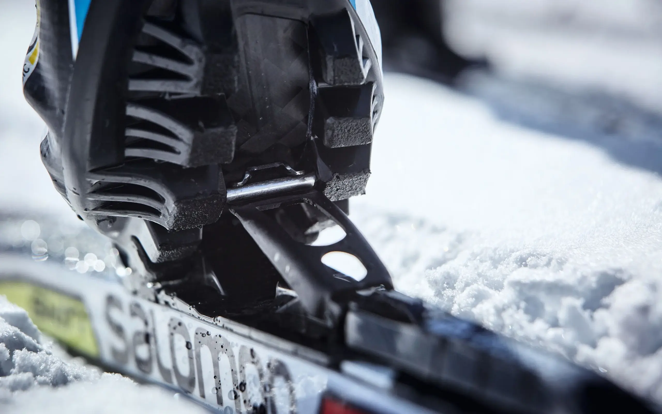 Detailaufnahme Langlaufskibindung