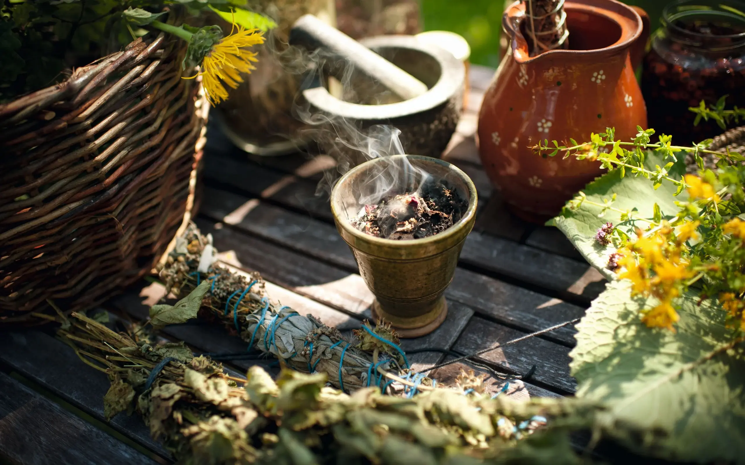 Allgäuer Kräuter zum Räuchern