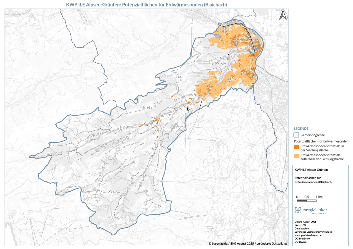 Zwischenbericht - Potenzialflächen für Erdwärmesonden Blaichach