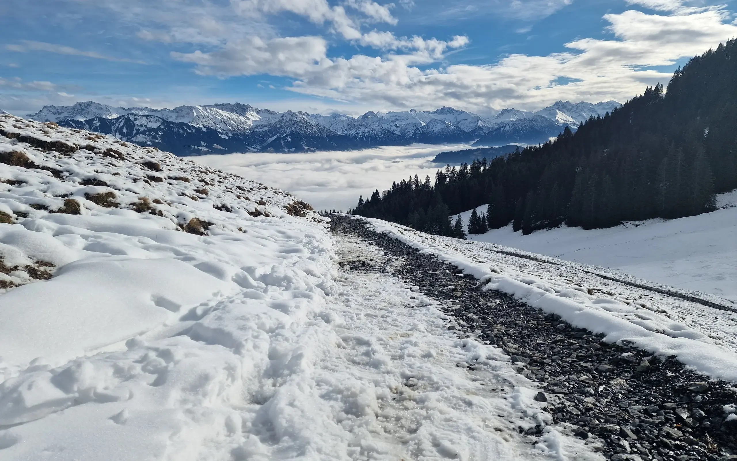 Winterwanderung am Ofterschwanger Horn