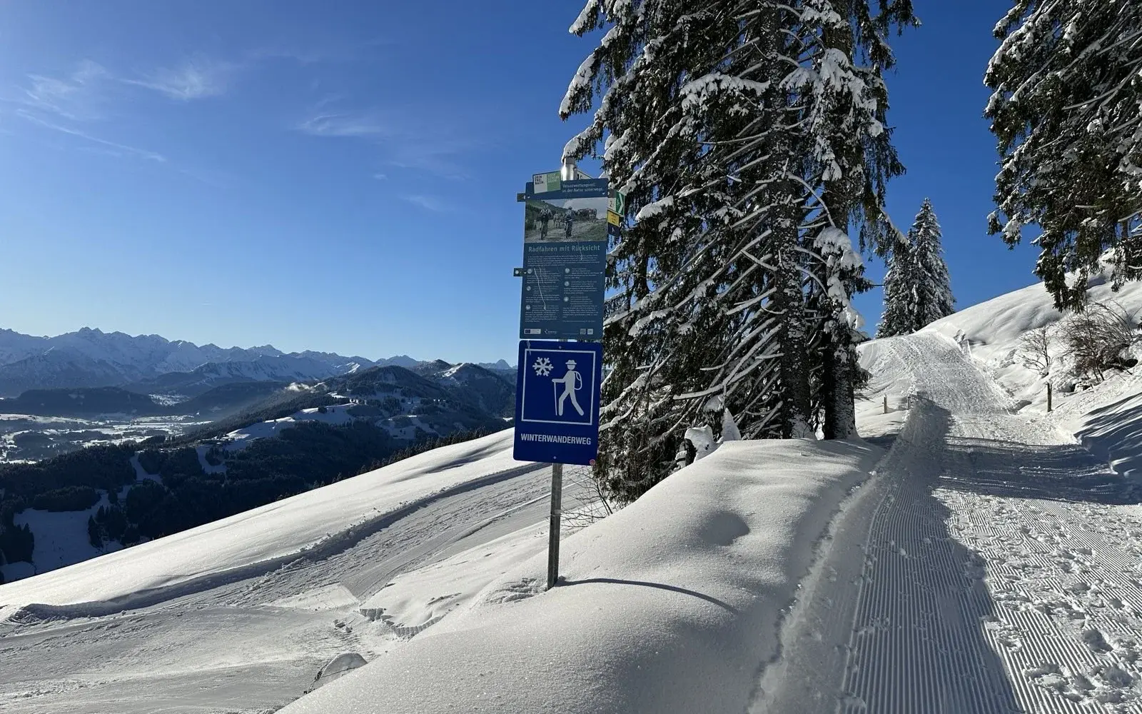 Winterwanderweg am MIttagberg