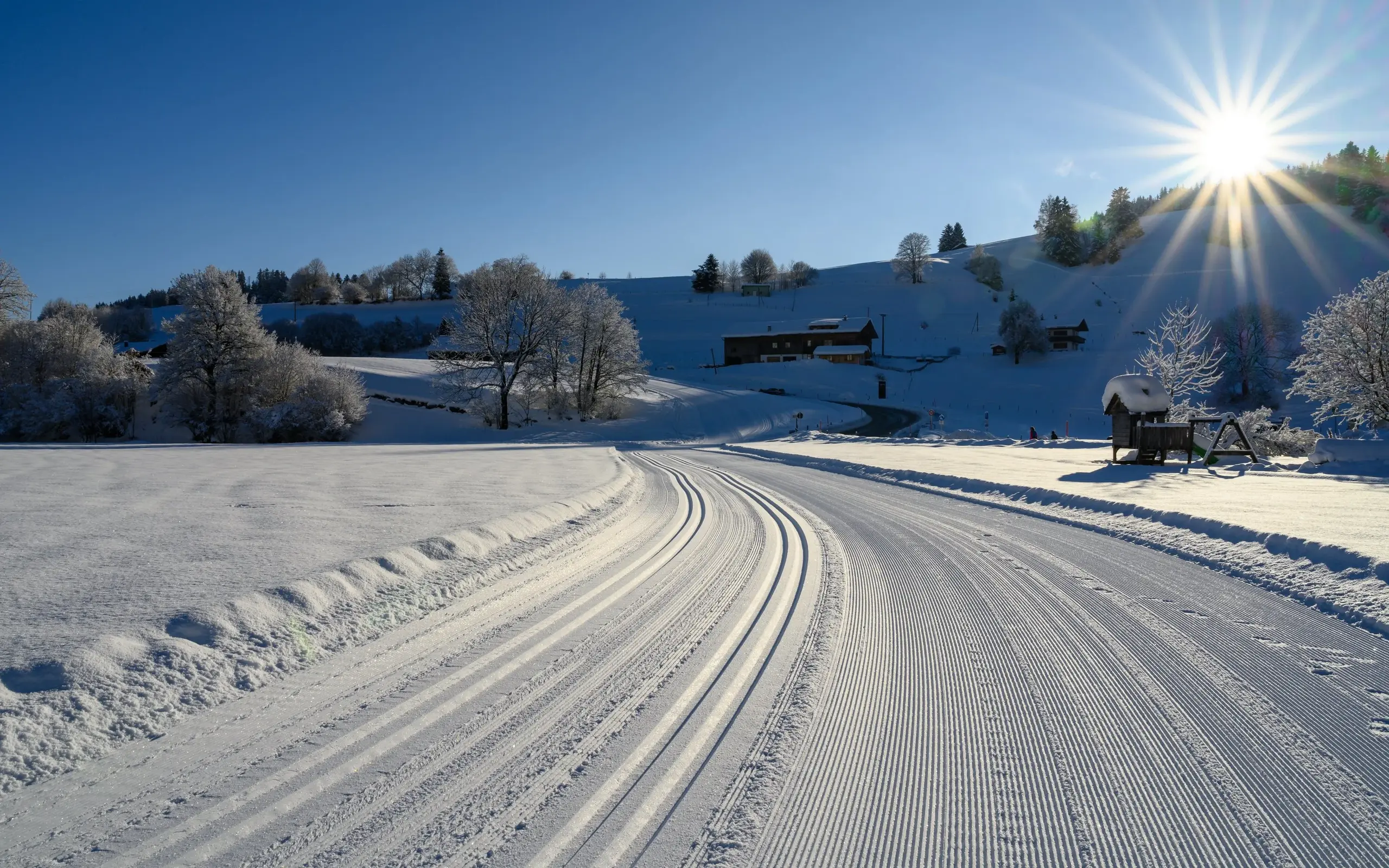 Präparierte Loipe Gunzesried