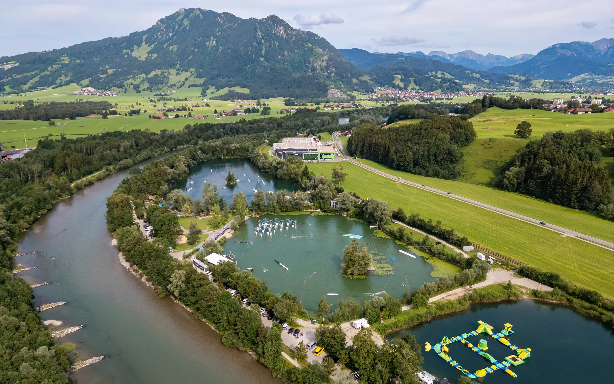 Drohnenaufnahme Inselsee Allgäu