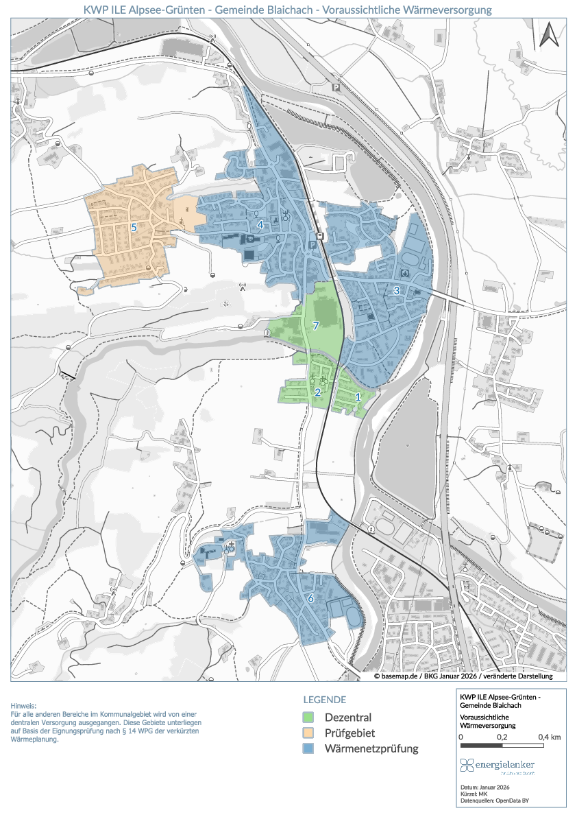 Voraussichtliche Wärmeversorgung Blaichach