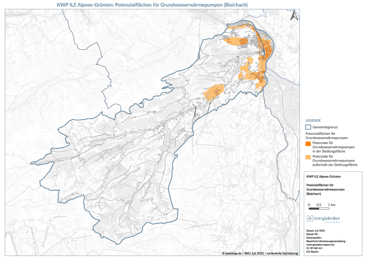 Zwischenbericht - Potenzialflächen Grundwasserwärmepumpen Blaichach