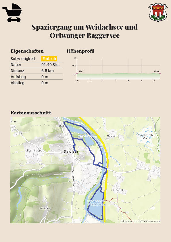 Spaziergang um Weidachsee und Ortwanger Baggersee Spaziergang um Weidachsee und Ortwanger Baggersee